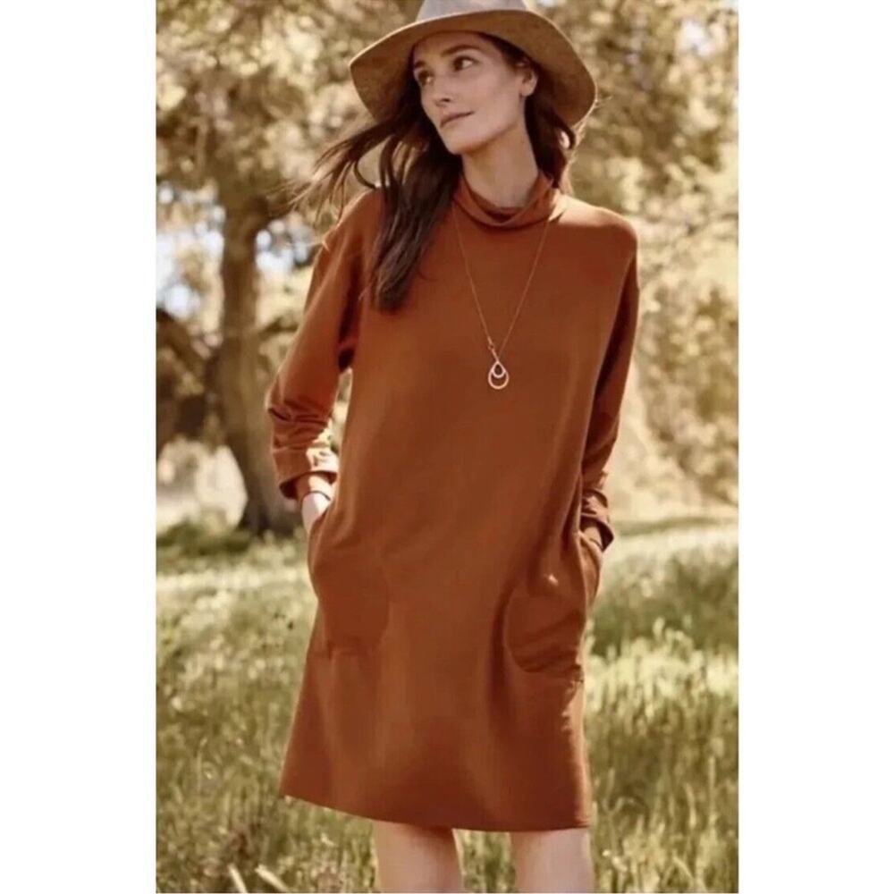 Garnet Hill Zen Comfort French Terry Knit Dress